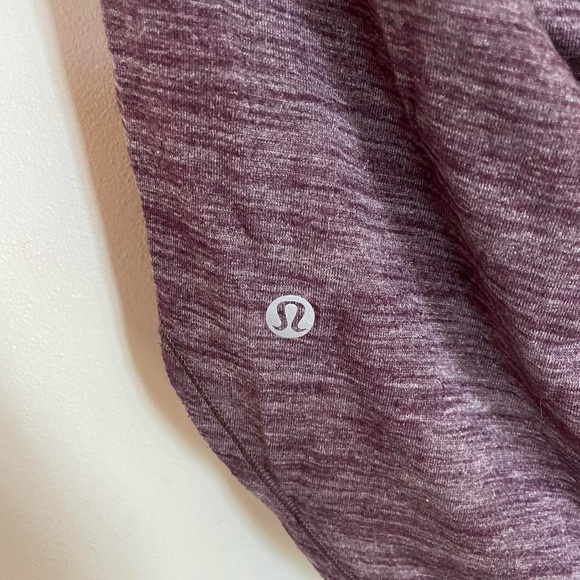 Lululemon purple tank top with attached strappy bra - Picture 3 of 4